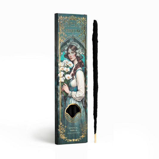 Verpackung der Sagrada Madre Tao Perfum Räucherstäbchen "Mystical Vanilla" (Mystische Vanille)