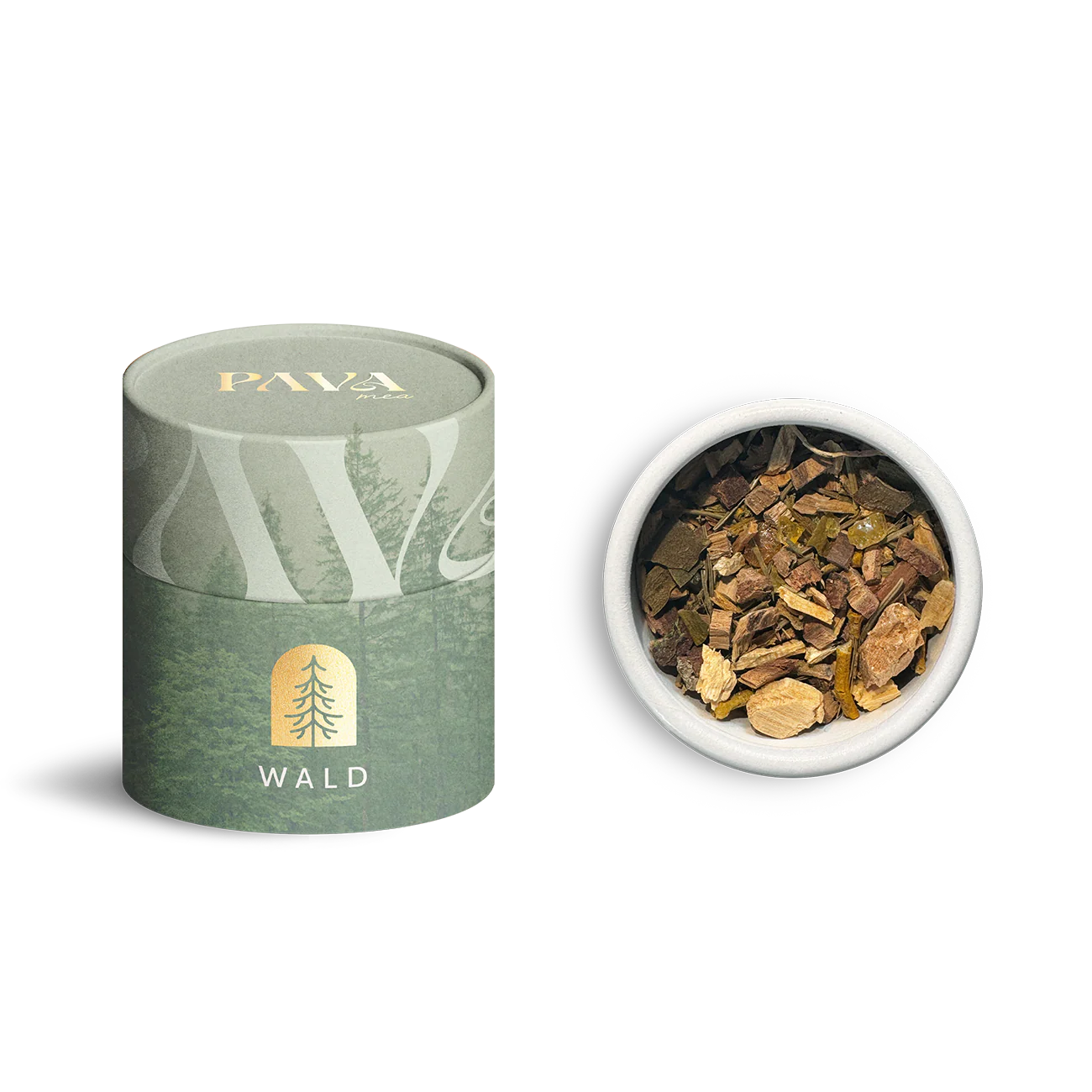 Wald Räuchermischung mit Mistel, Fichtenharz und Palo Santo von PAVA FUMA