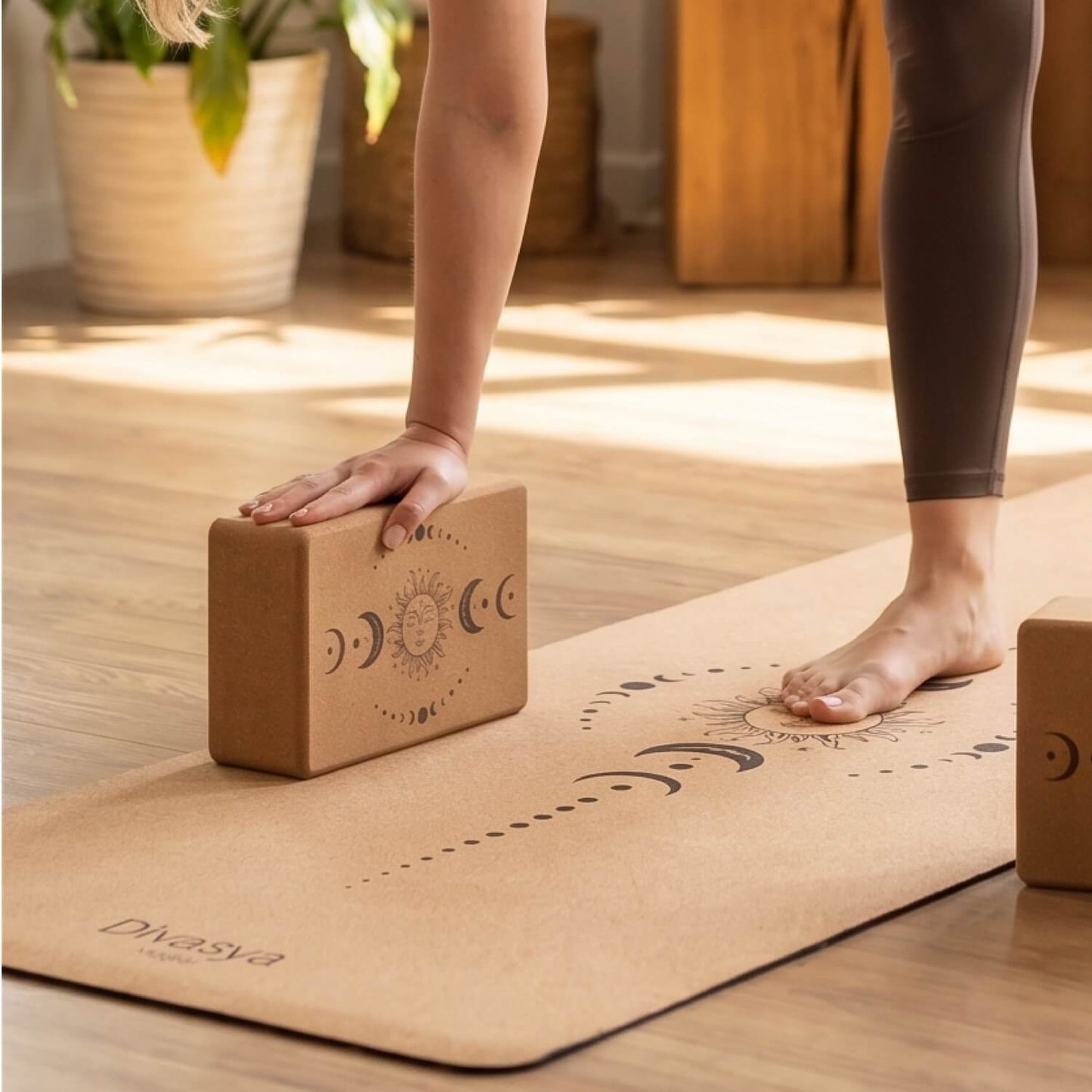 Yoga Block aus portugiesischem Kork | Yogablock für Halt & Ausrichtung