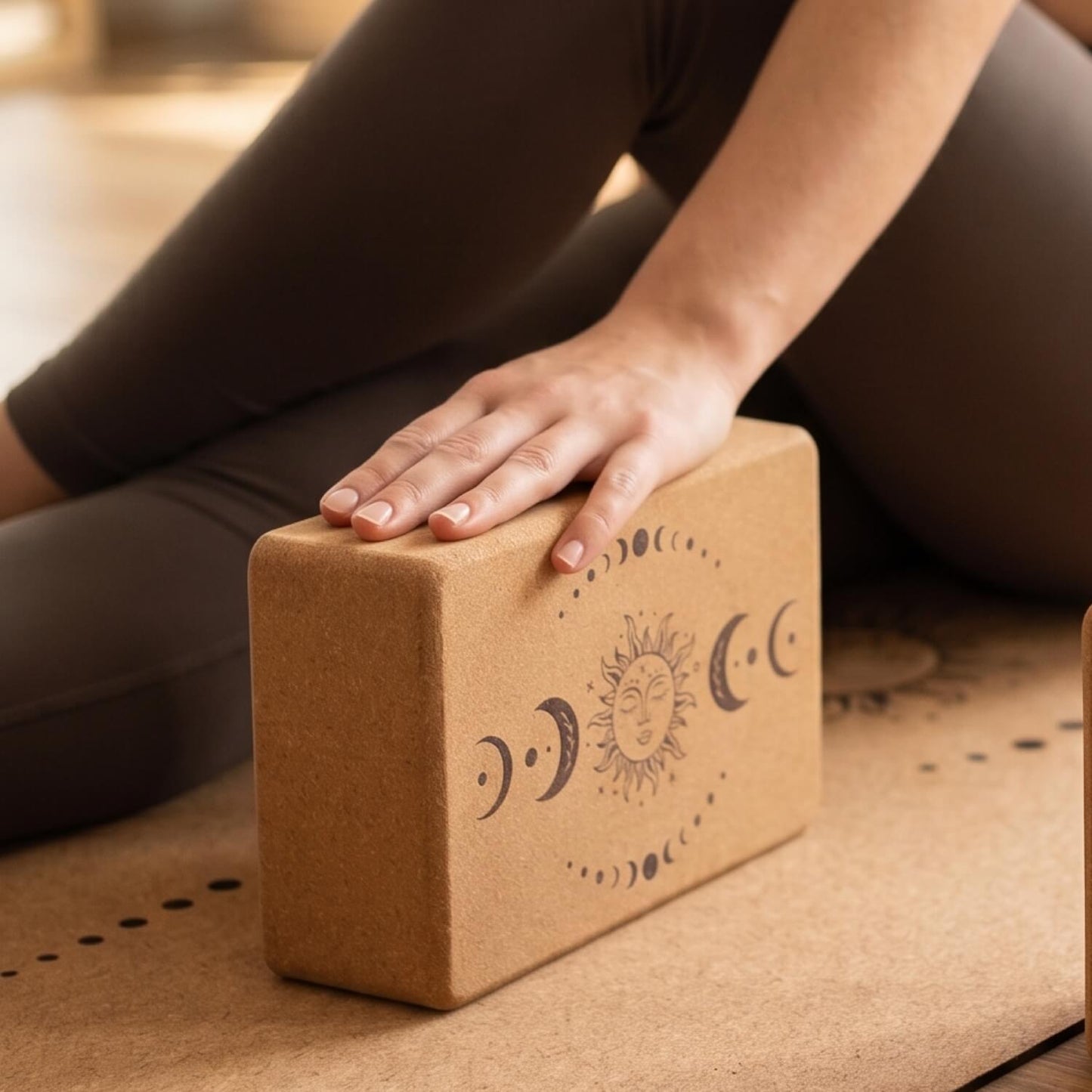 Yoga Block aus portugiesischem Kork | Yogablock für Halt & Ausrichtung