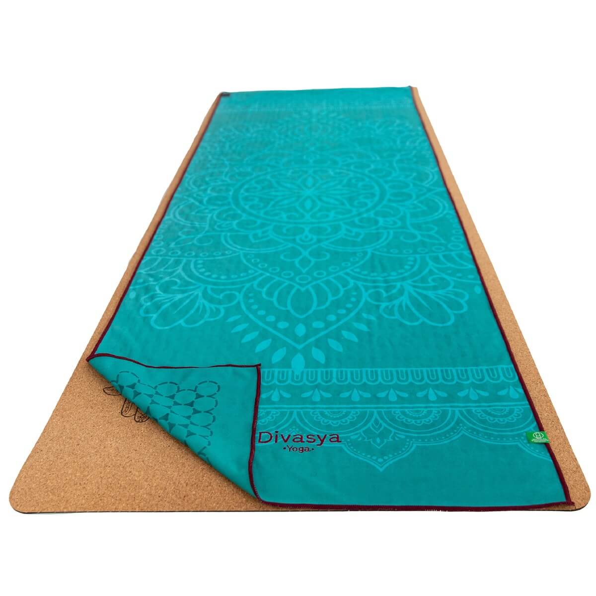 Yoga Handtuch rutschfest | Mikrofaser-Auflage mit Silikon-Waben & Gesichtstuch