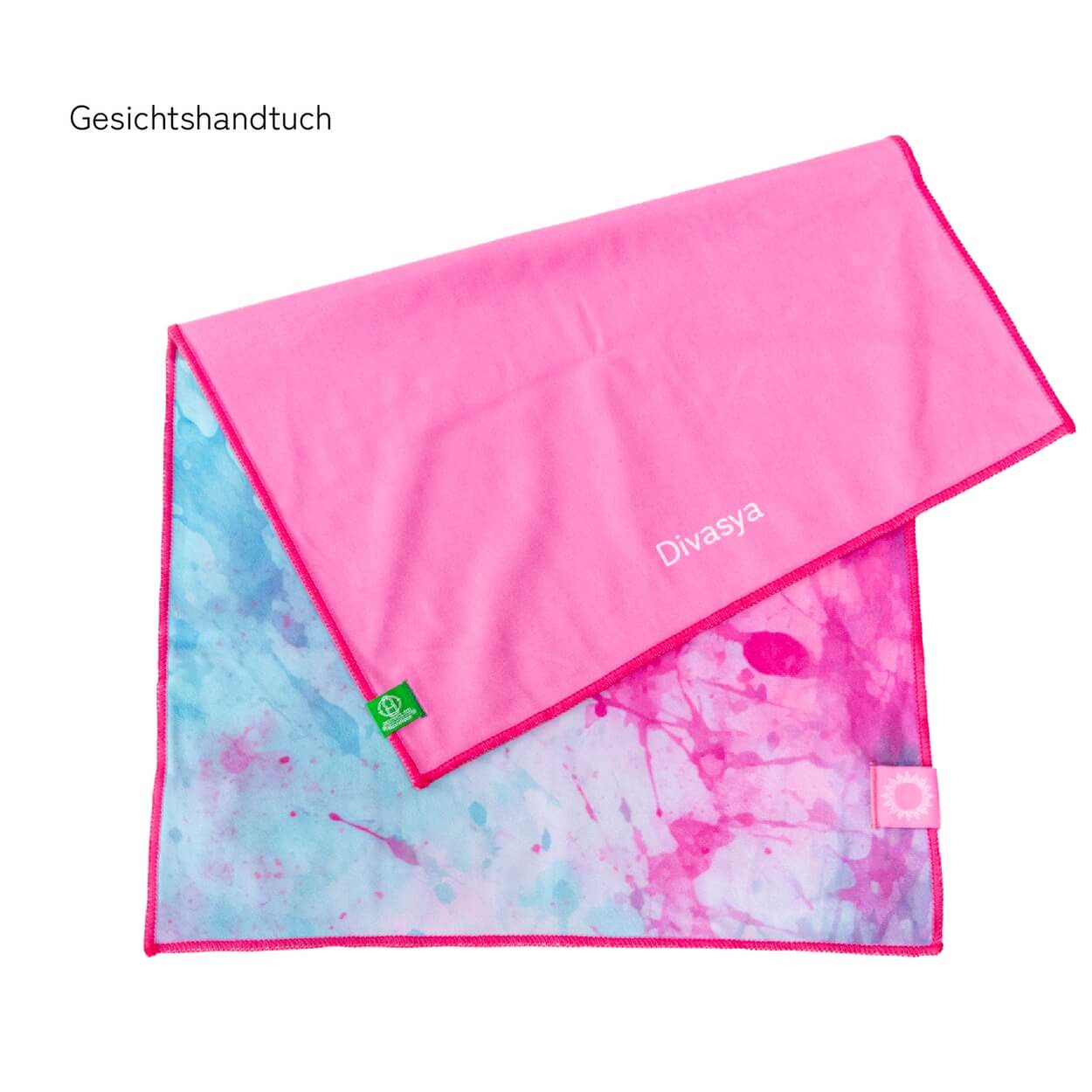 Yoga Handtuch rutschfest | Mikrofaser-Auflage mit Silikon-Waben & Gesichtstuch