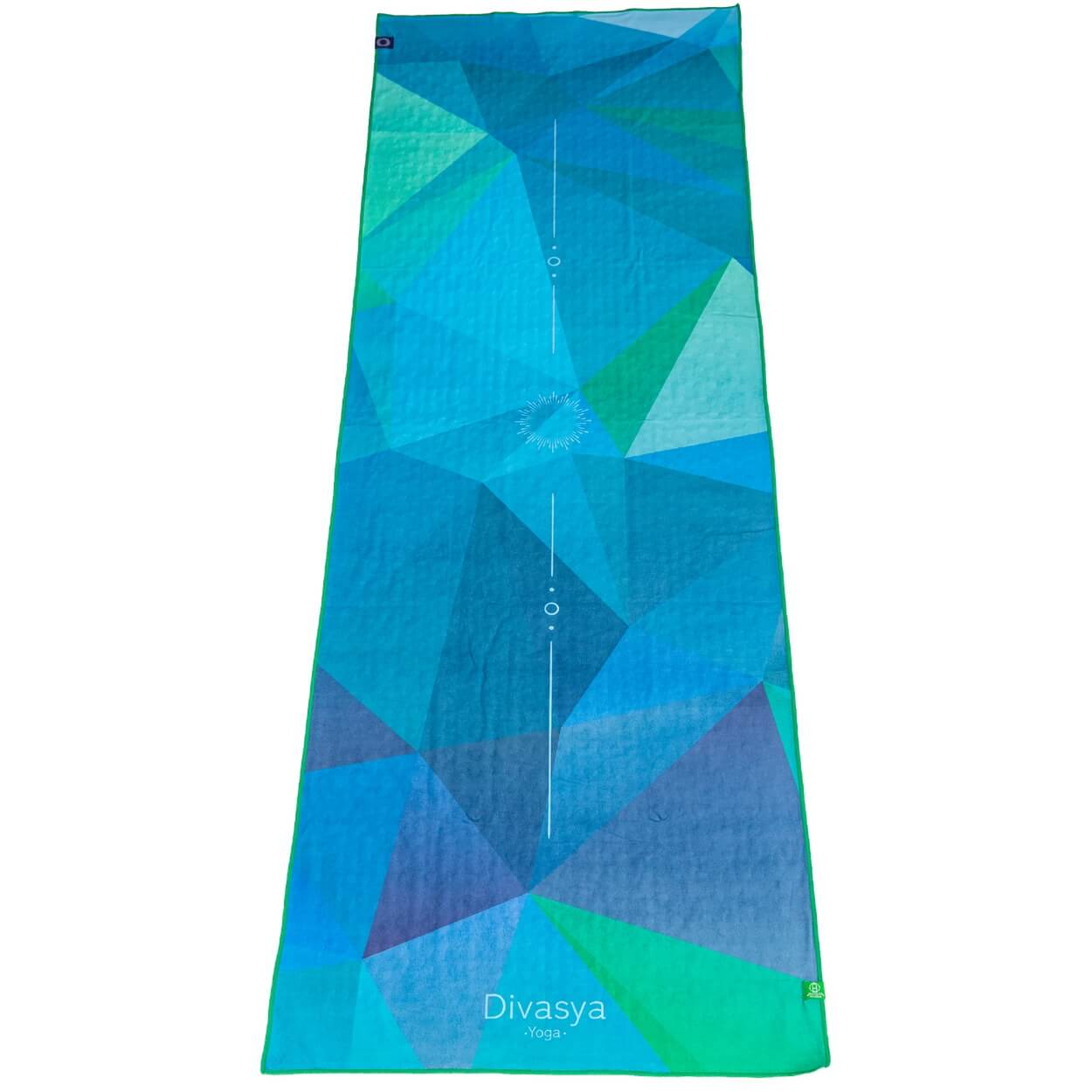 Yoga Handtuch rutschfest | Mikrofaser-Auflage mit Silikon-Waben & Gesichtstuch