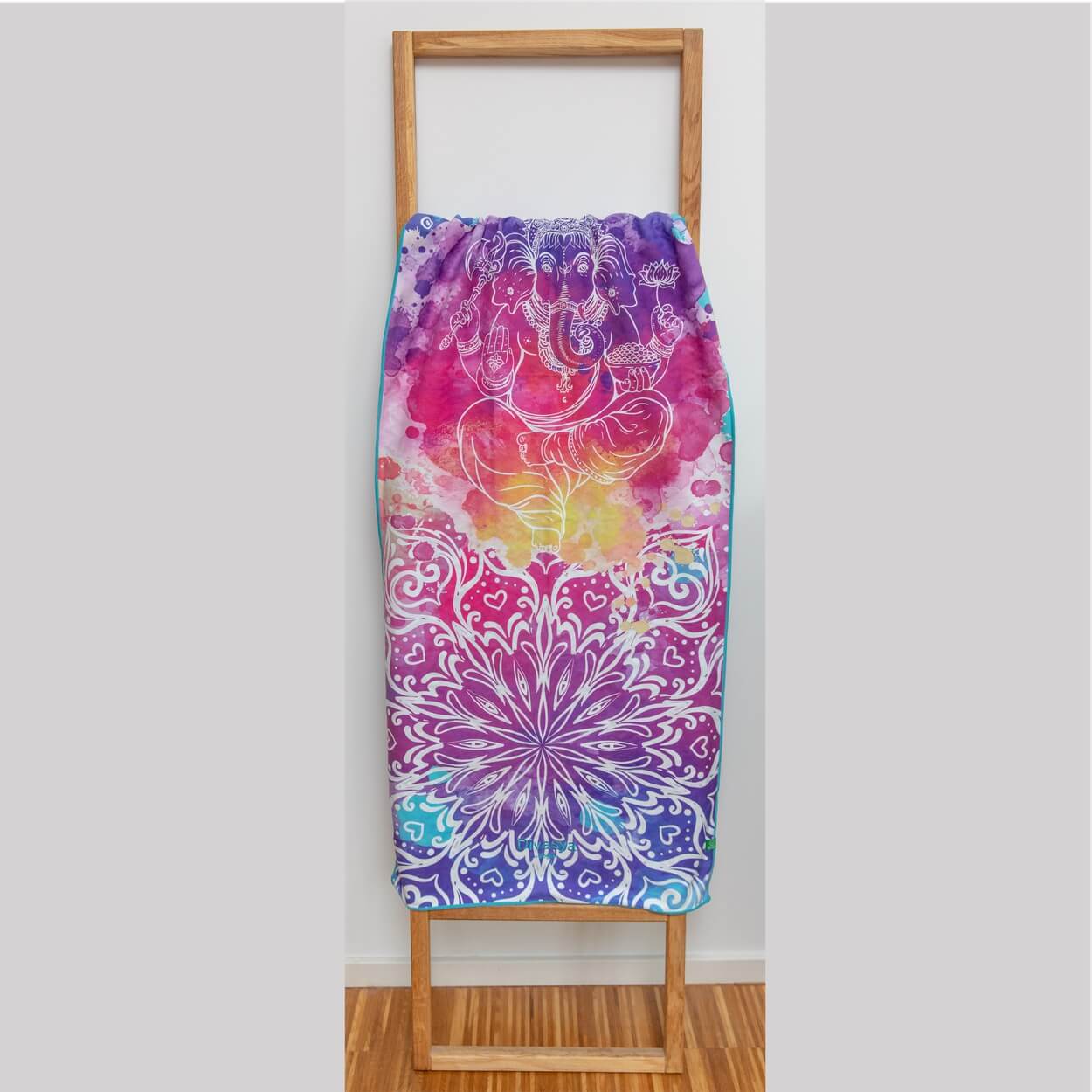 Yoga Handtuch rutschfest | Mikrofaser-Auflage mit Silikon-Waben & Gesichtstuch