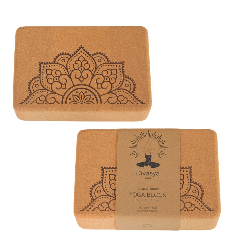 Yoga Block aus portugiesischem Kork | Yogablock für Halt & Ausrichtung