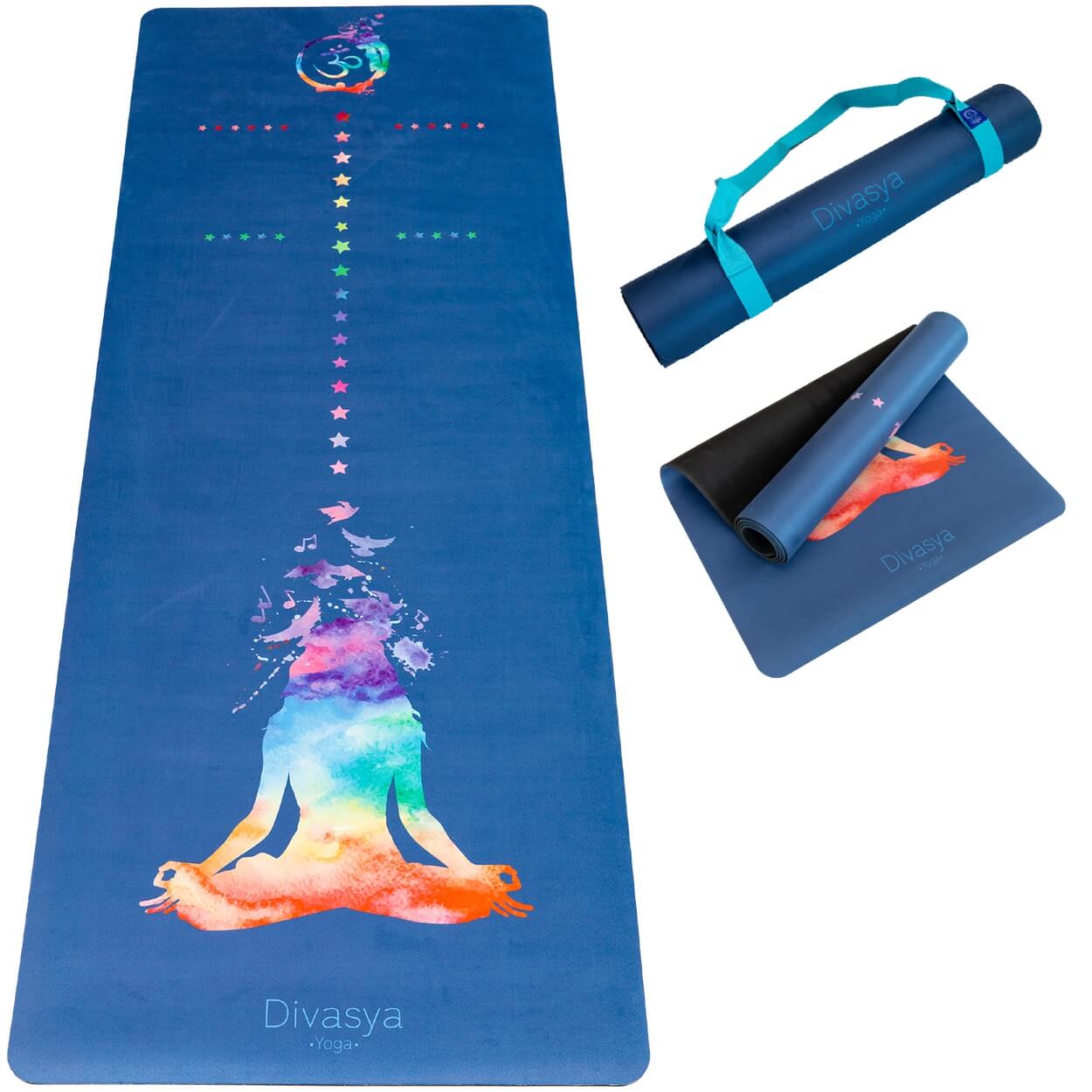 Yogamatte Soft Feeling in mehreren Designs nebeneinander