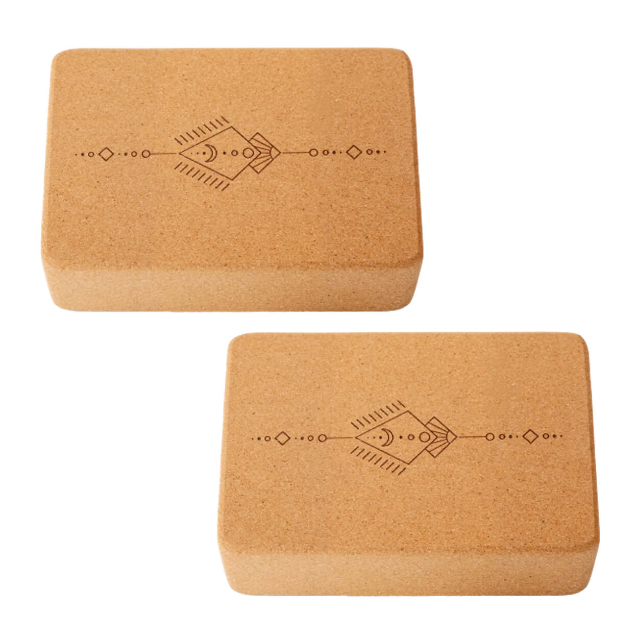 Kork-Yogamatte und Yogablöcke des Starter Sets
