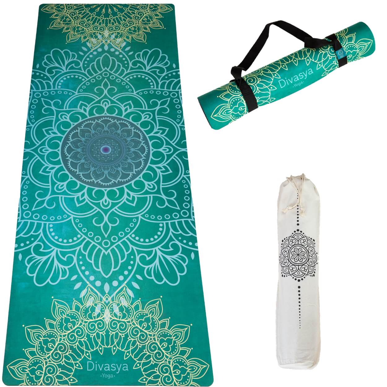 Yogamatte Soft Feeling | Naturkautschuk & recycelte Mikrofaser, extra breit
