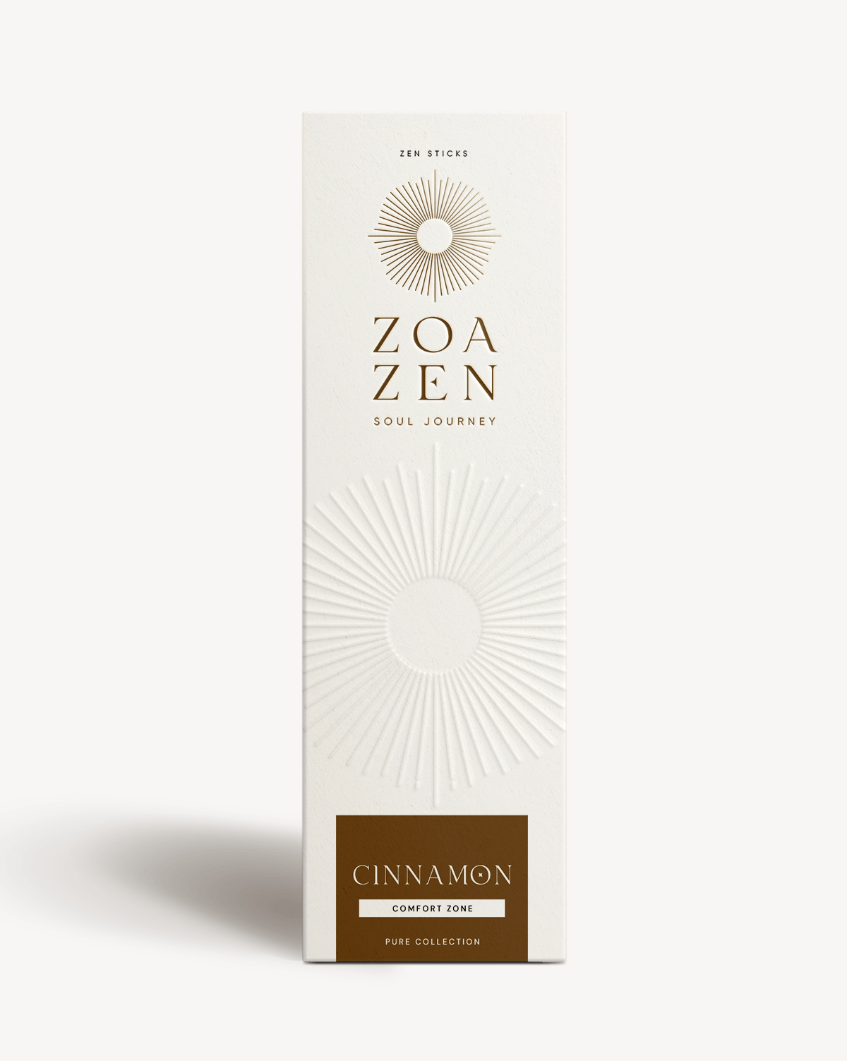 Cinnamon Zen Sticks von ZoaZen – Verpackung mit Zimt-Motiv