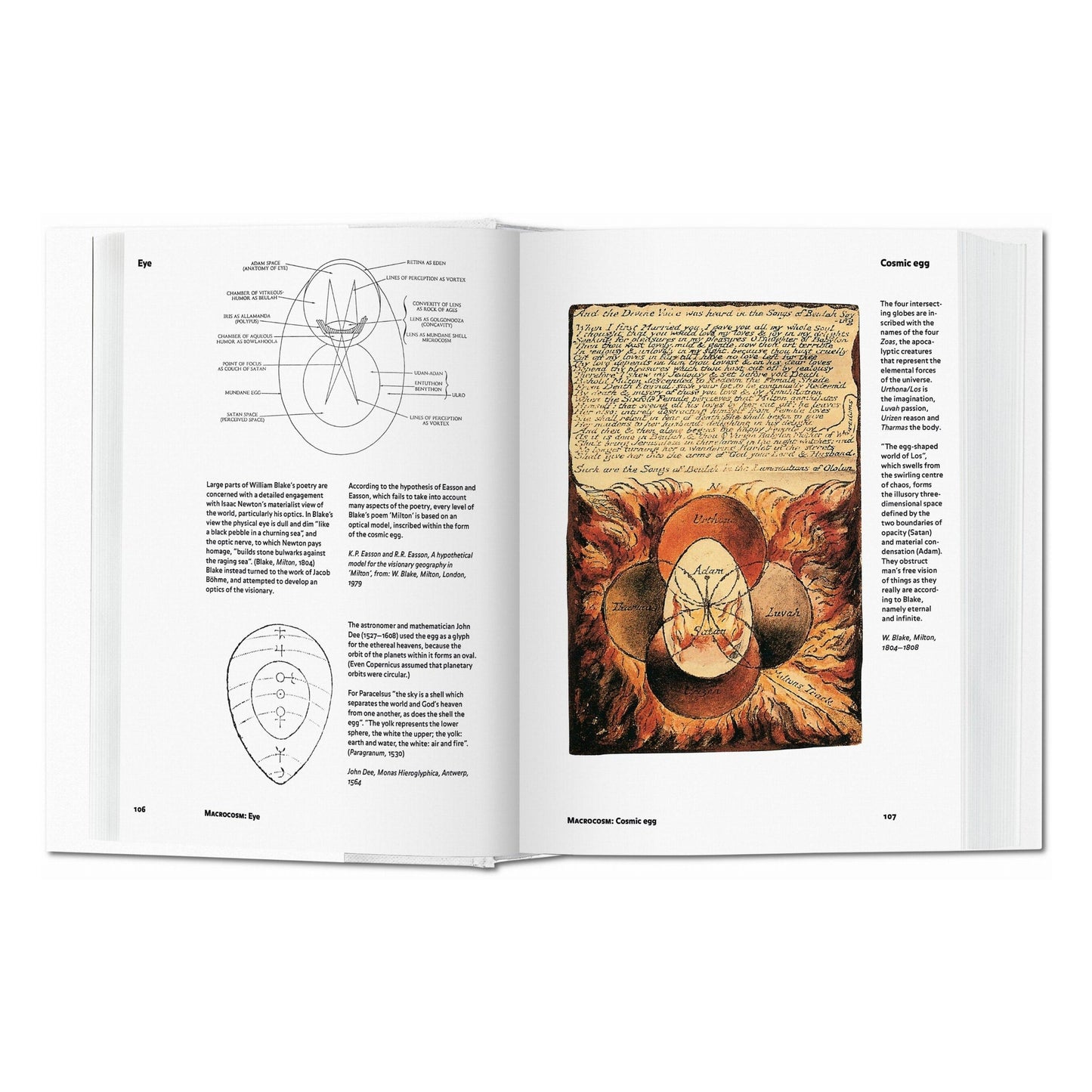 Aufgeschlagene Doppelseite mit alchemistischen Kupferstichen