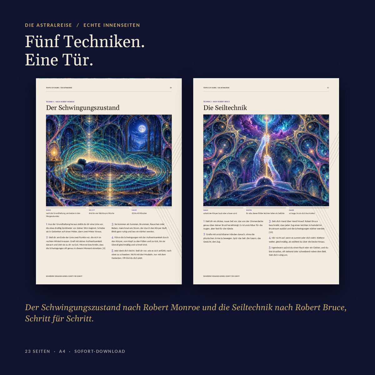 Echte Innenseiten: Der Schwingungszustand und Die Seiltechnik