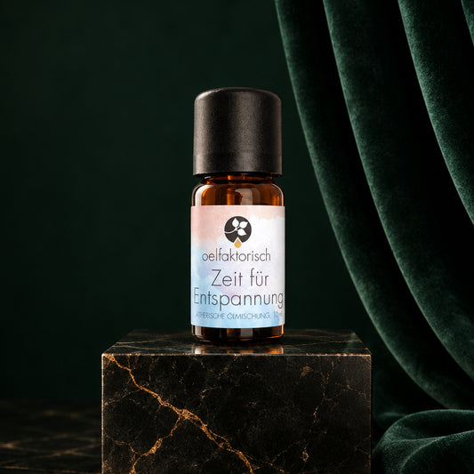 Ätherische Ölmischung „Zeit für Entspannung“ von oelfaktorisch, 10-ml-Fläschchen