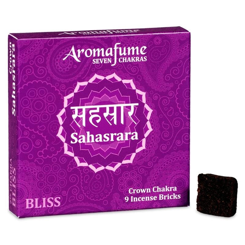 Einzelne Aromafume Chakra-Weihrauchblöcke in Nahaufnahme