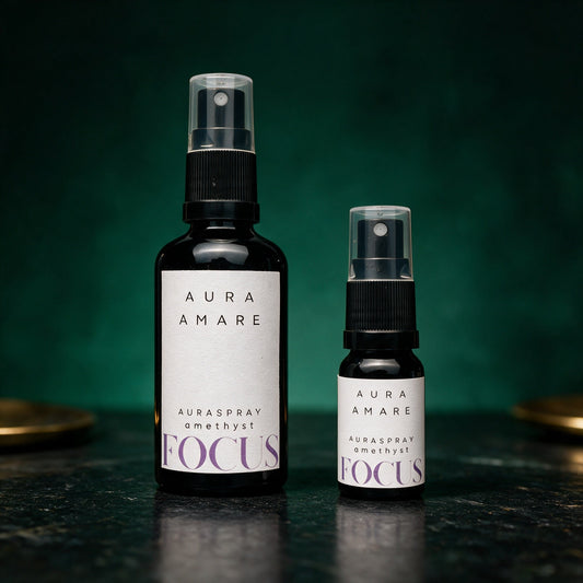 Auraspray FOCUS in 50 ml und 10 ml im Größenvergleich
