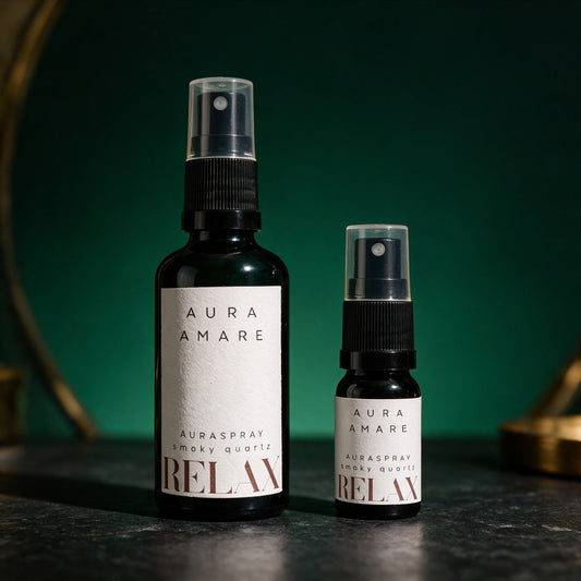 Auraspray RELAX in 50 ml und 10 ml im Größenvergleich