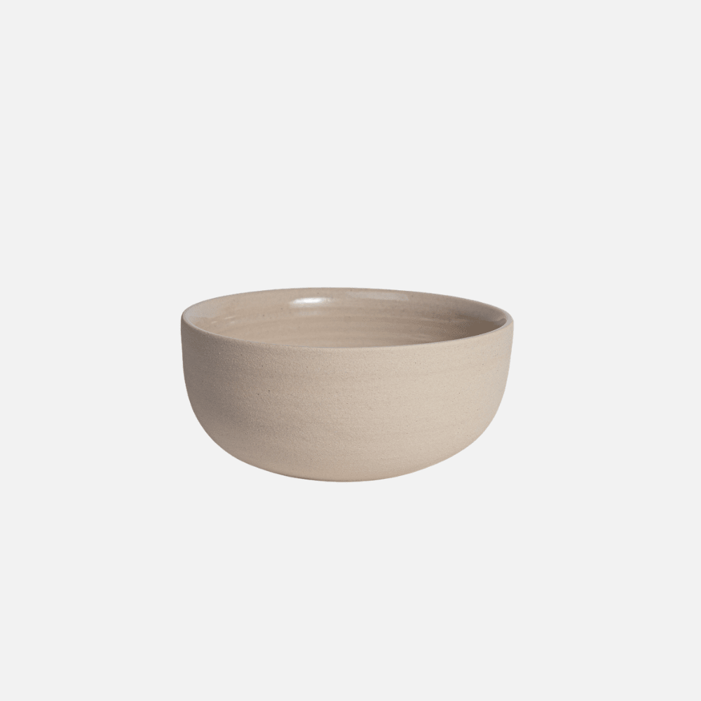 KUMO Cappuccino Tasse beige – handgemachte Steinzeugtasse (ca. 220 ml), Produktansicht