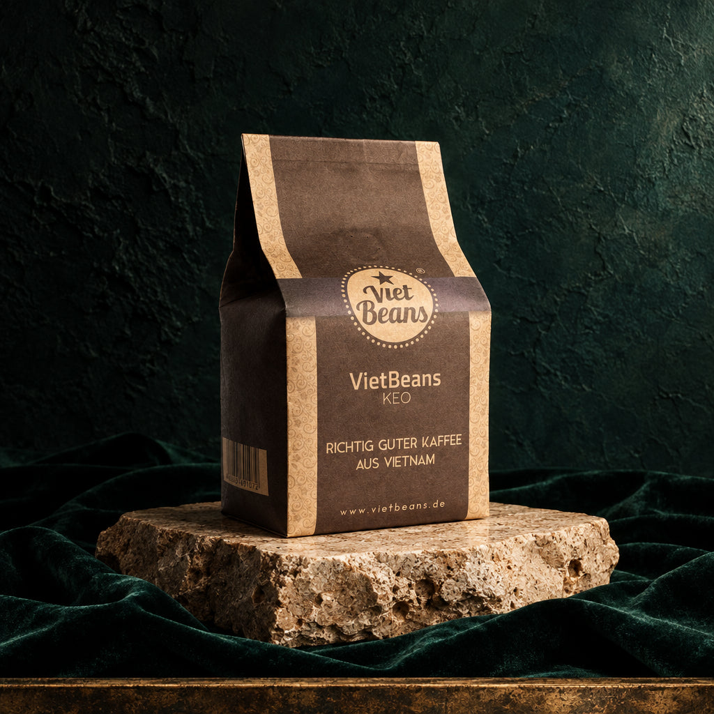 VietBeans Keo – der Schokoladige, vietnamesischer Kaffee in der 250-g-Aromaverpackung
