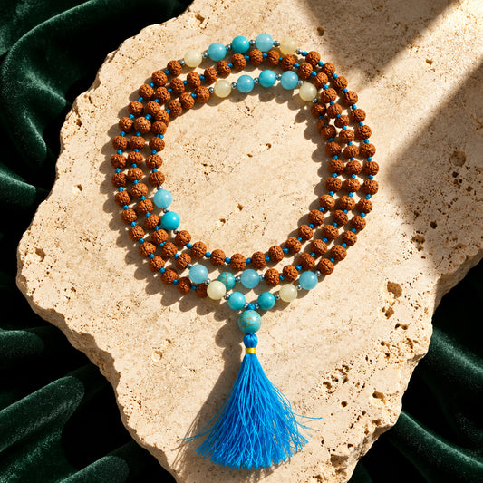 Rudraksha-Mala aus Bali mit 108 Perlen