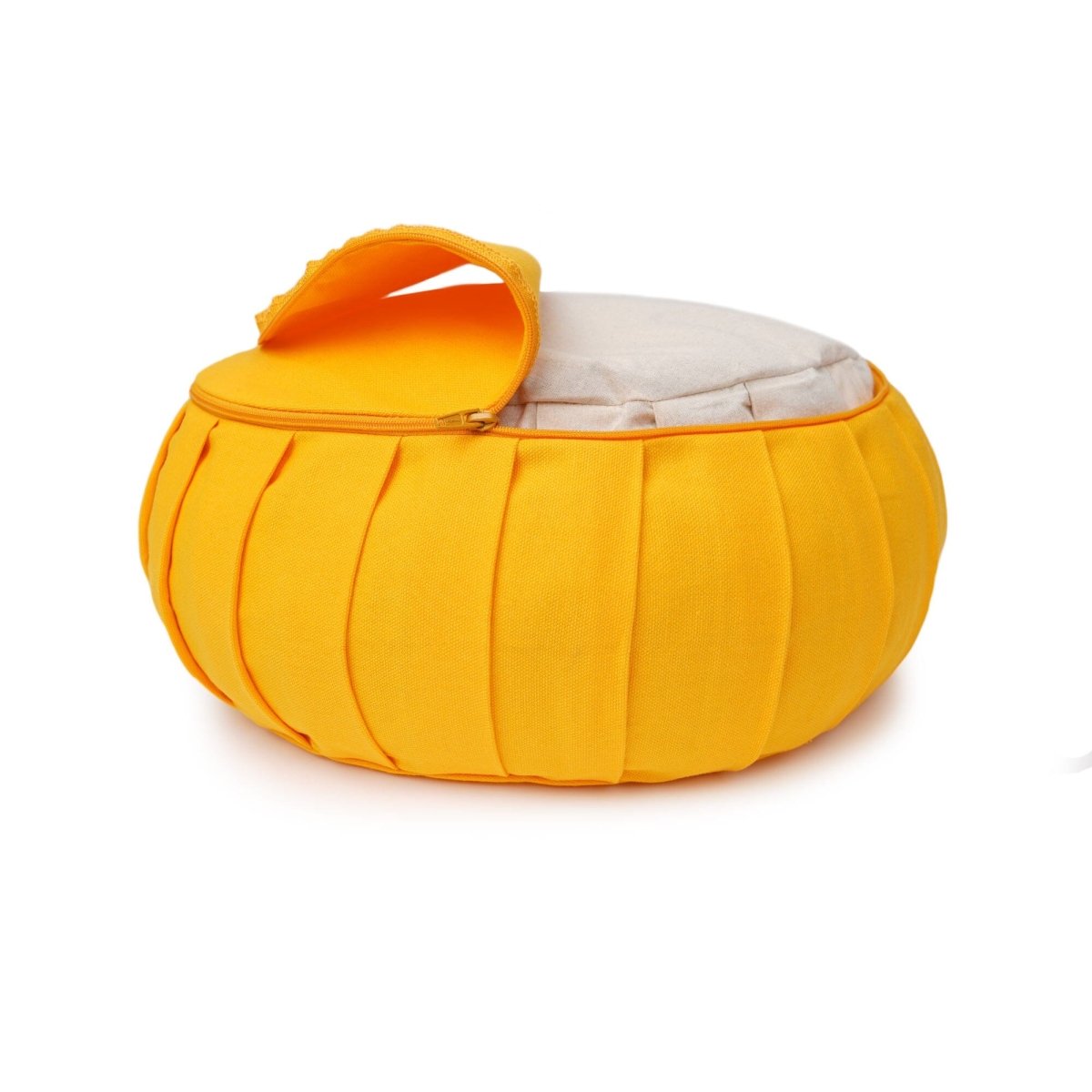 Meditationskissen Zafu BASIC mit ZIP | Yogakissen für aufrechtes Sitzen