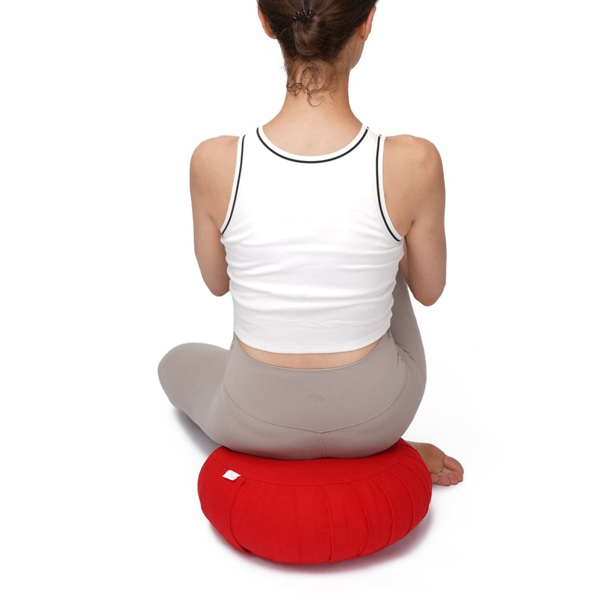 Meditationskissen Zafu BASIC mit ZIP | Yogakissen für aufrechtes Sitzen