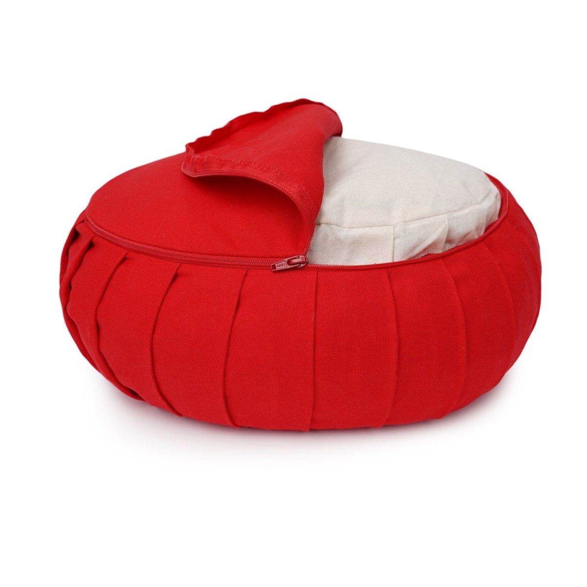 Meditationskissen Zafu BASIC mit ZIP | Yogakissen für aufrechtes Sitzen