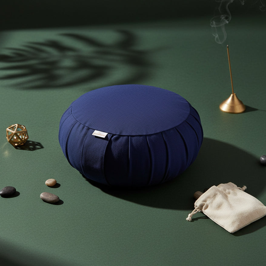 Meditationskissen Zafu BASIC mit ZIP | Yogakissen für aufrechtes Sitzen