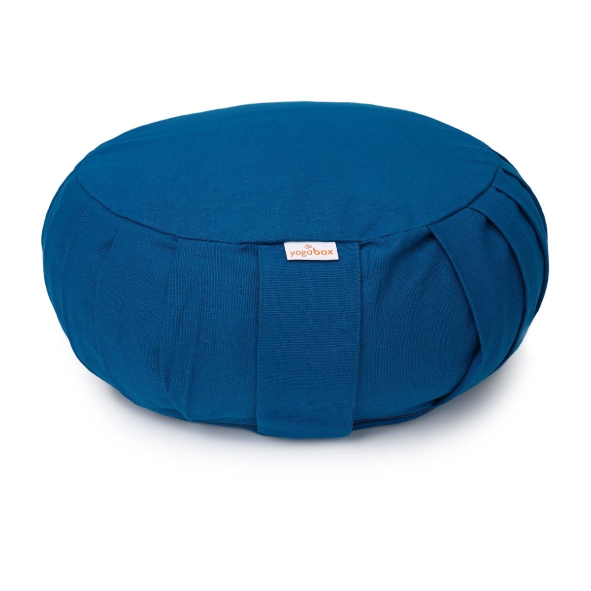 Yogakissen Zafu in der Seitenansicht mit 15 cm Sitzhöhe