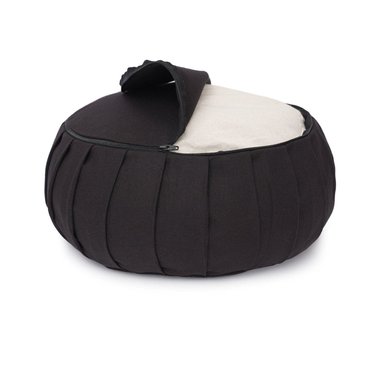 Meditationskissen Zafu BASIC mit ZIP | Yogakissen für aufrechtes Sitzen