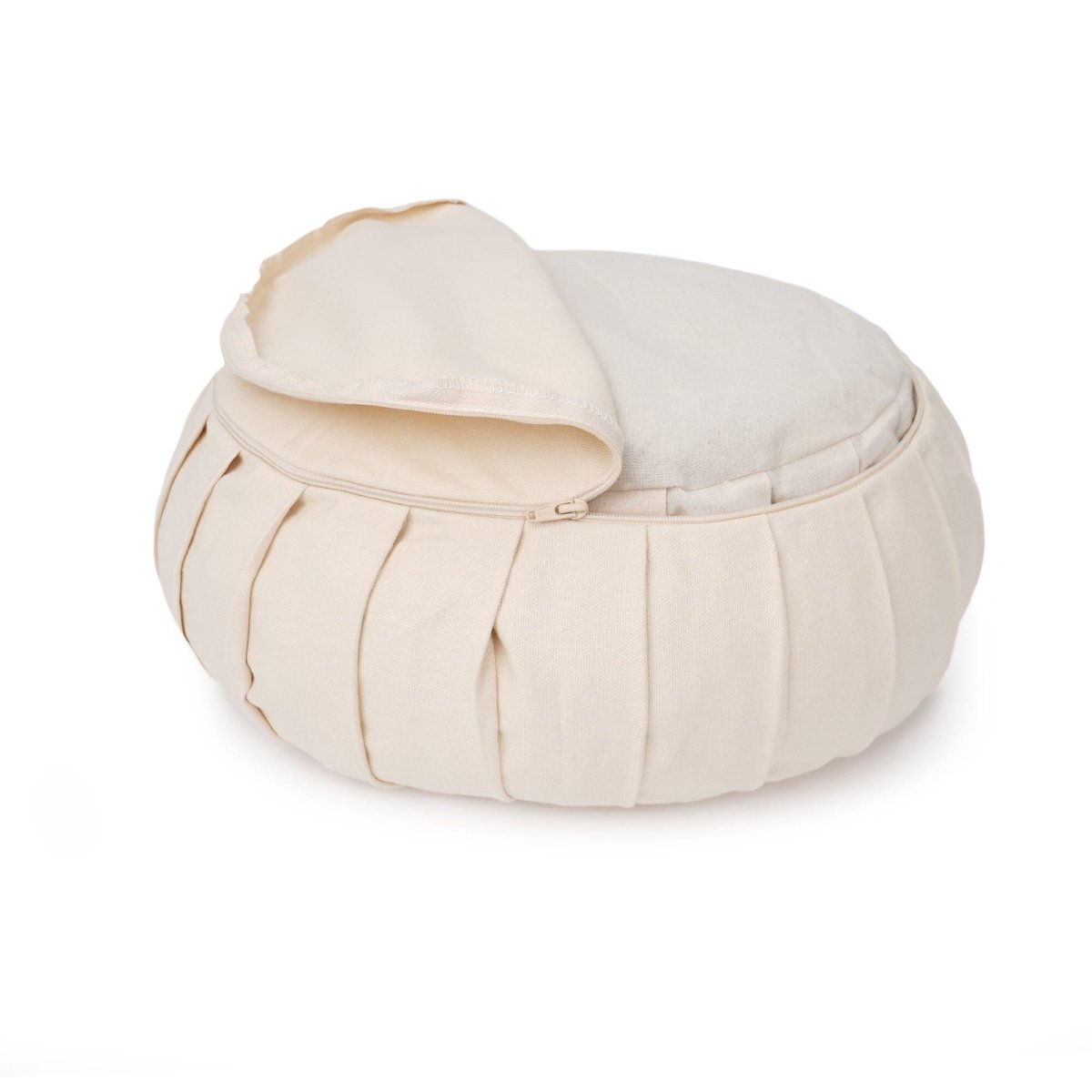 Meditationskissen Zafu BASIC mit ZIP | Yogakissen für aufrechtes Sitzen