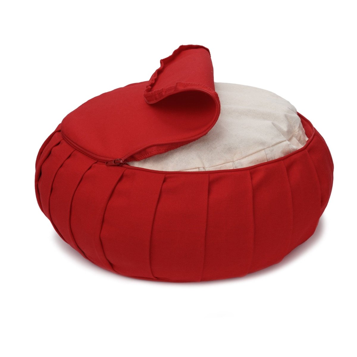 Meditationskissen Zafu BASIC mit ZIP | Yogakissen für aufrechtes Sitzen