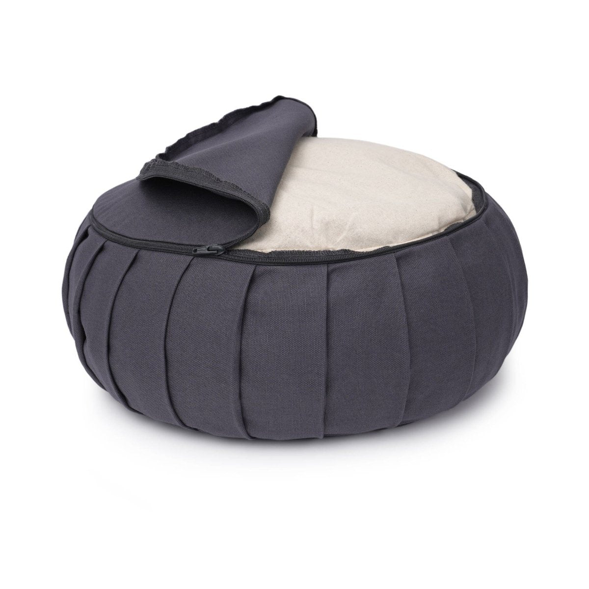 Meditationskissen Zafu BASIC mit ZIP | Yogakissen für aufrechtes Sitzen