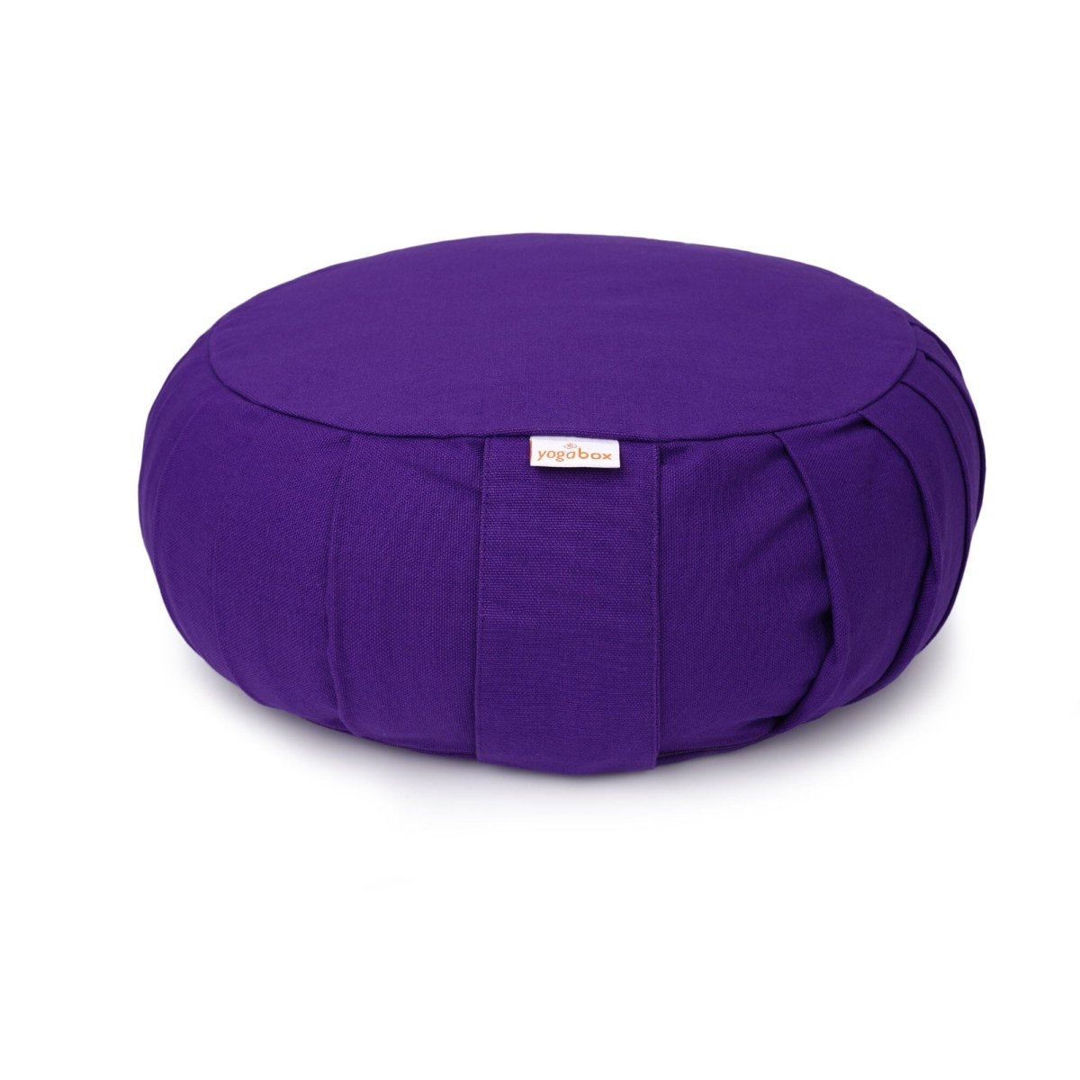 Meditationskissen Zafu BASIC mit ZIP aus Baumwolle, rund mit 31 cm Durchmesser