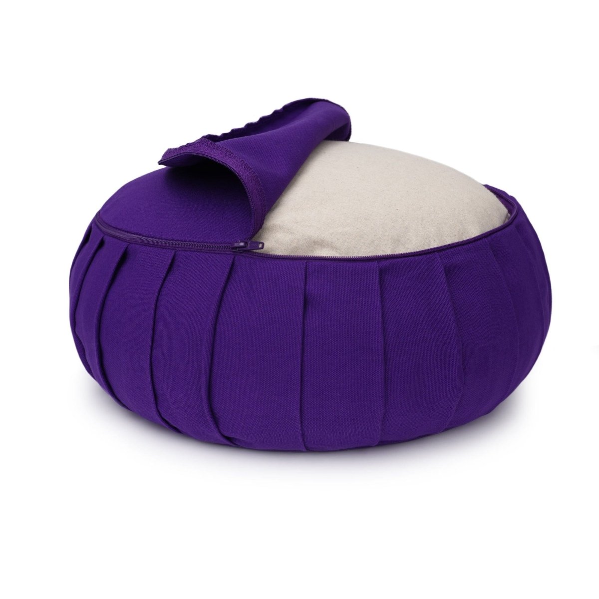 Meditationskissen Zafu BASIC mit ZIP | Yogakissen für aufrechtes Sitzen