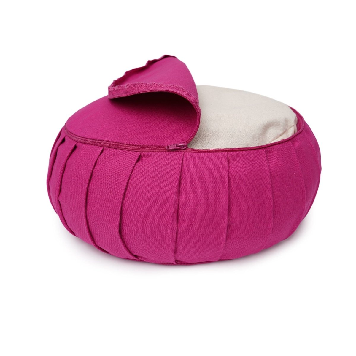 Meditationskissen Zafu BASIC mit ZIP | Yogakissen für aufrechtes Sitzen