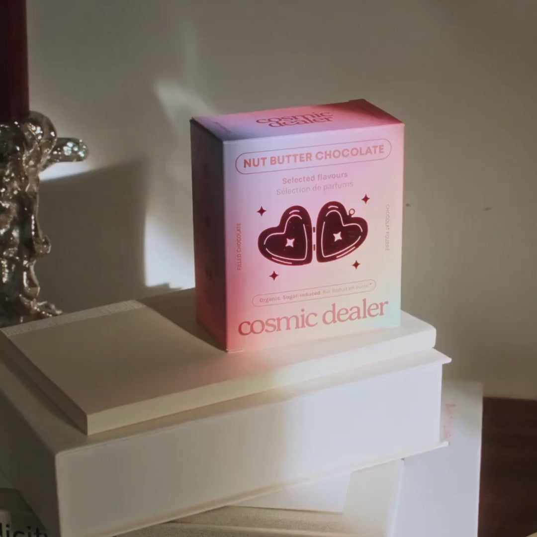 Cosmic Dealer Limitierte Edition | Gefüllte Nussmus Pralinen Box