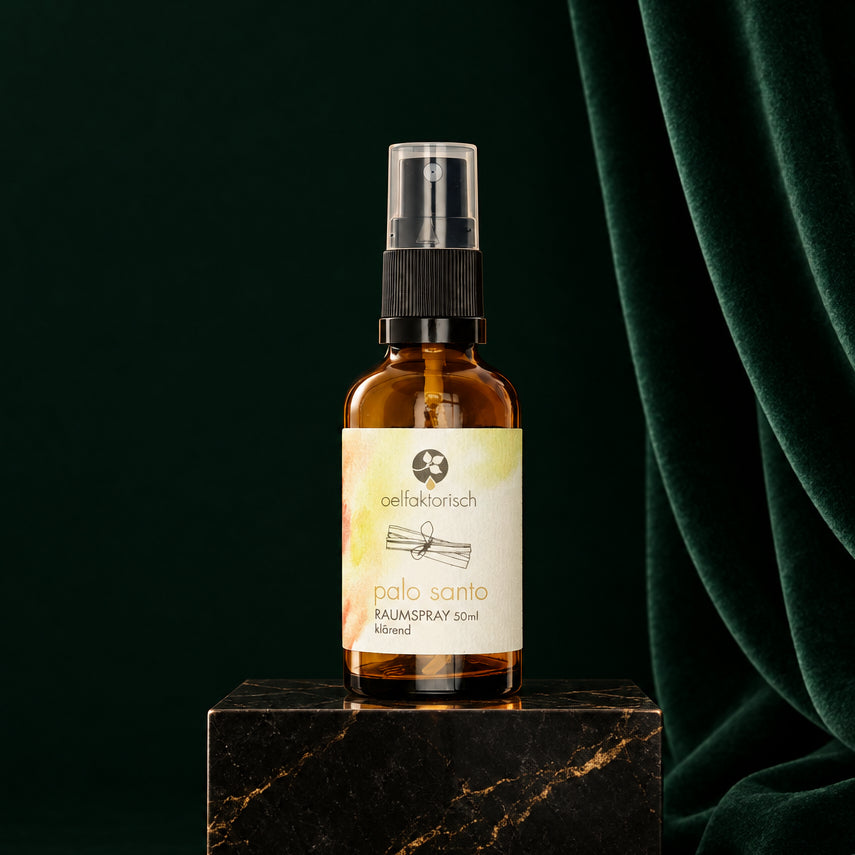 Raumspray Palo Santo von oelfaktorisch, 50-ml-Sprühflasche