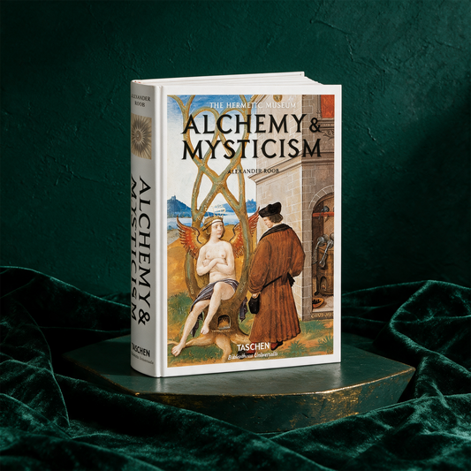 Alchemy & Mysticism (English) – Produktansicht vor tiefem Smaragdgrün