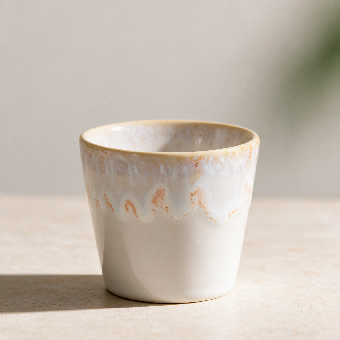 Costa Nova Café Lungo Cup 210 ml | Steinzeug-Tasse aus Portugal – variant wei, Variante Weiß in der Temple-of-Desire-Bildwelt