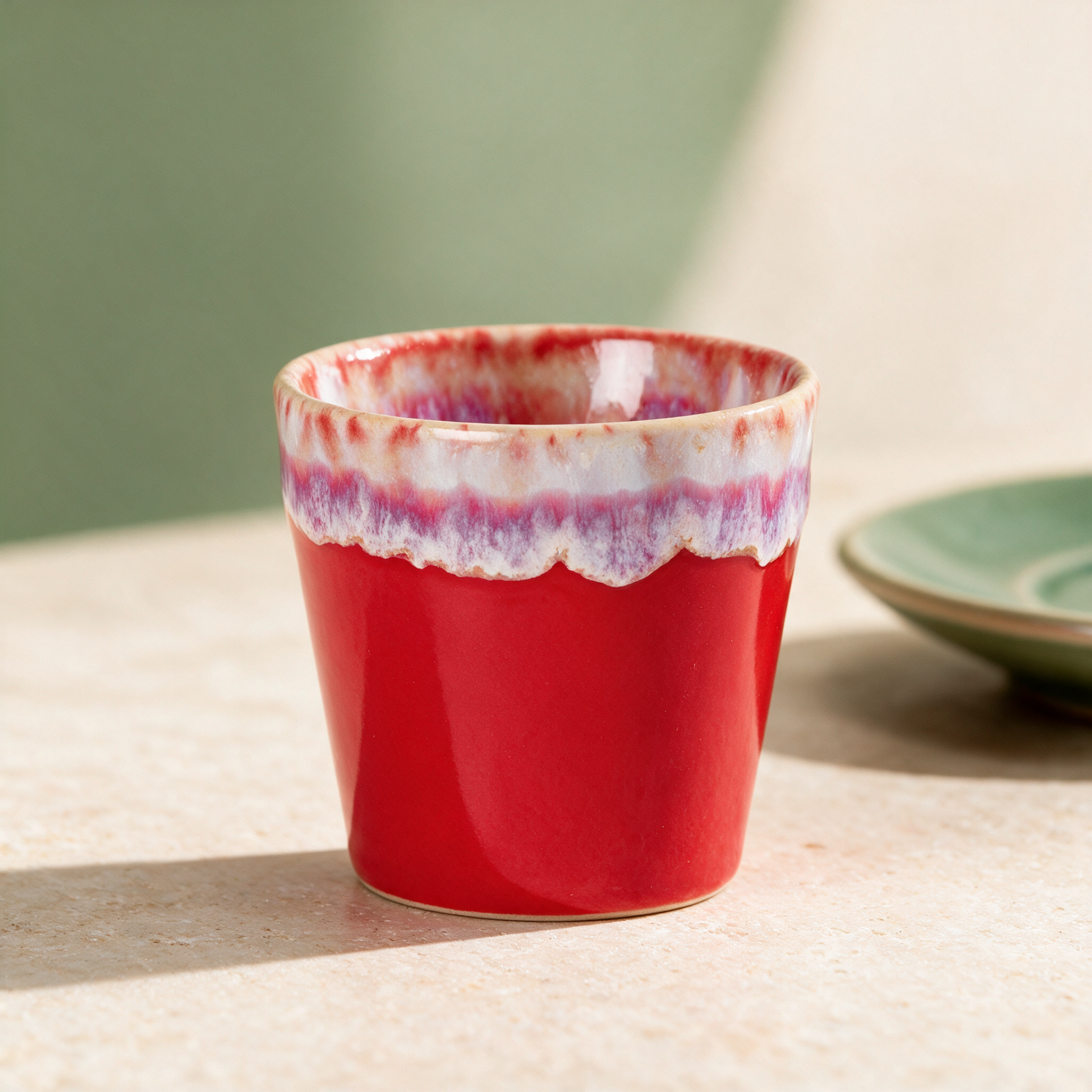 Costa Nova Espresso Cup Grespresso 90 ml | Steinzeug-Tasse – variant rot, Variante Rot in der Temple-of-Desire-Bildwelt
