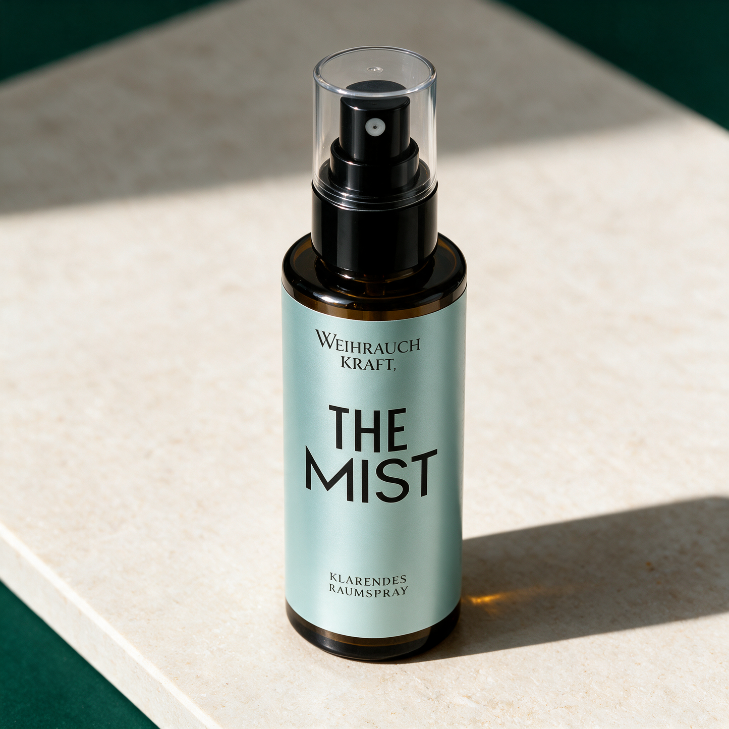 THE MIST - Klärendes Raumspray – Material- und Detailansicht in der Temple-of-Desire-Bildwelt