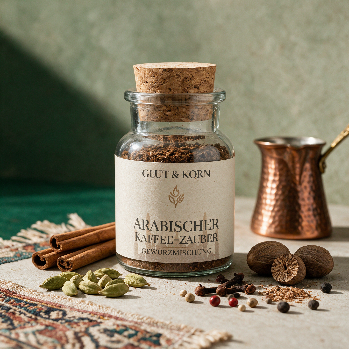 Arabischer Kaffee-Zauber – reine Produktansicht in der Temple-of-Desire-Bildwelt