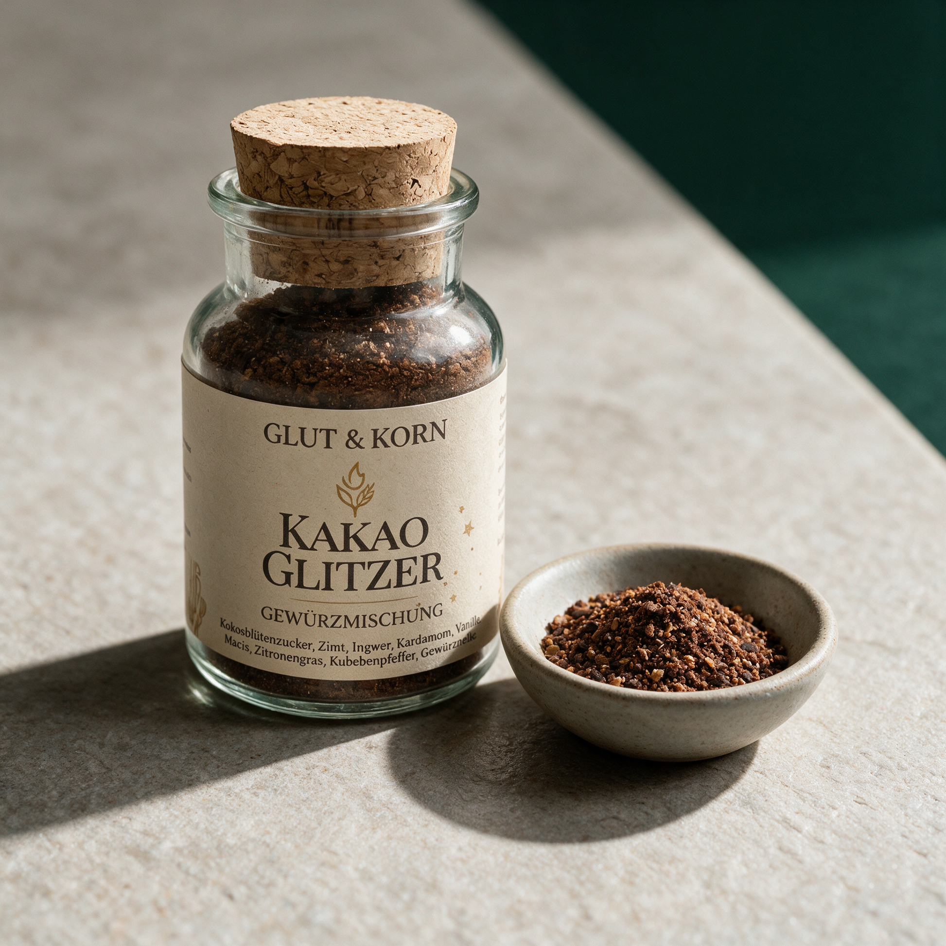 Kakao Glitzer süß – texture in der Temple-of-Desire-Bildwelt