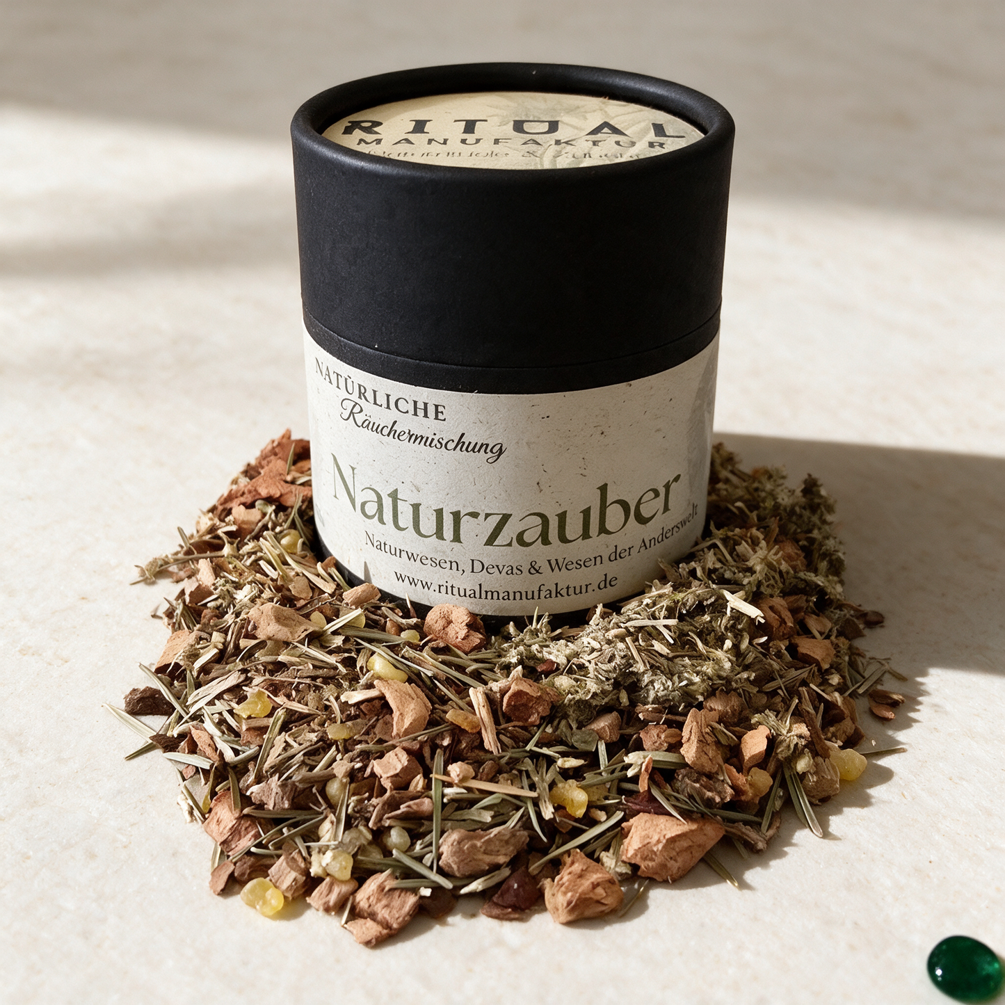 Naturzauber Räuchermischung – contents in der Temple-of-Desire-Bildwelt