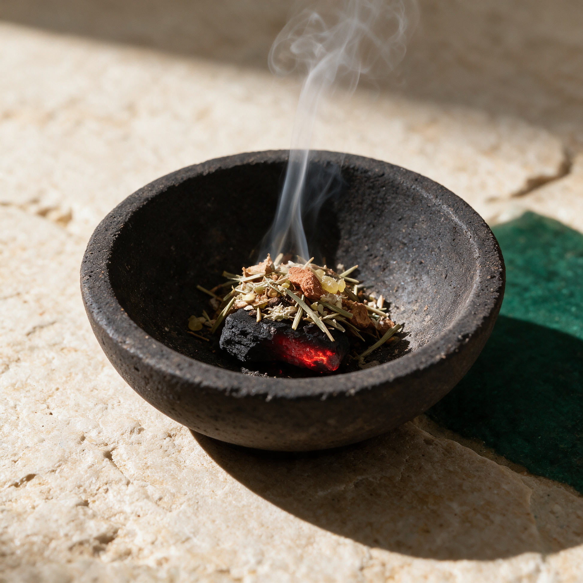 Naturzauber Räuchermischung – Anwendungsansicht in der Temple-of-Desire-Bildwelt