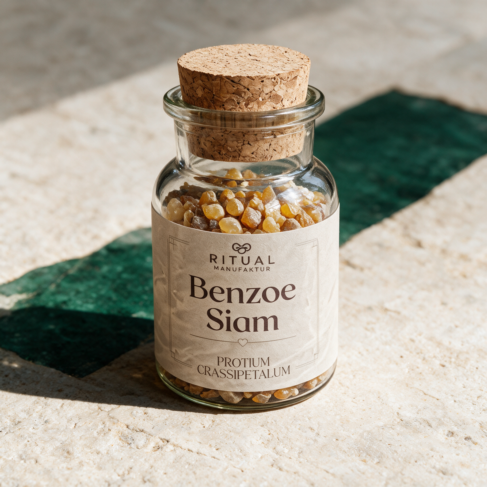 Benzoe Siam – reine Produktansicht in der Temple-of-Desire-Bildwelt