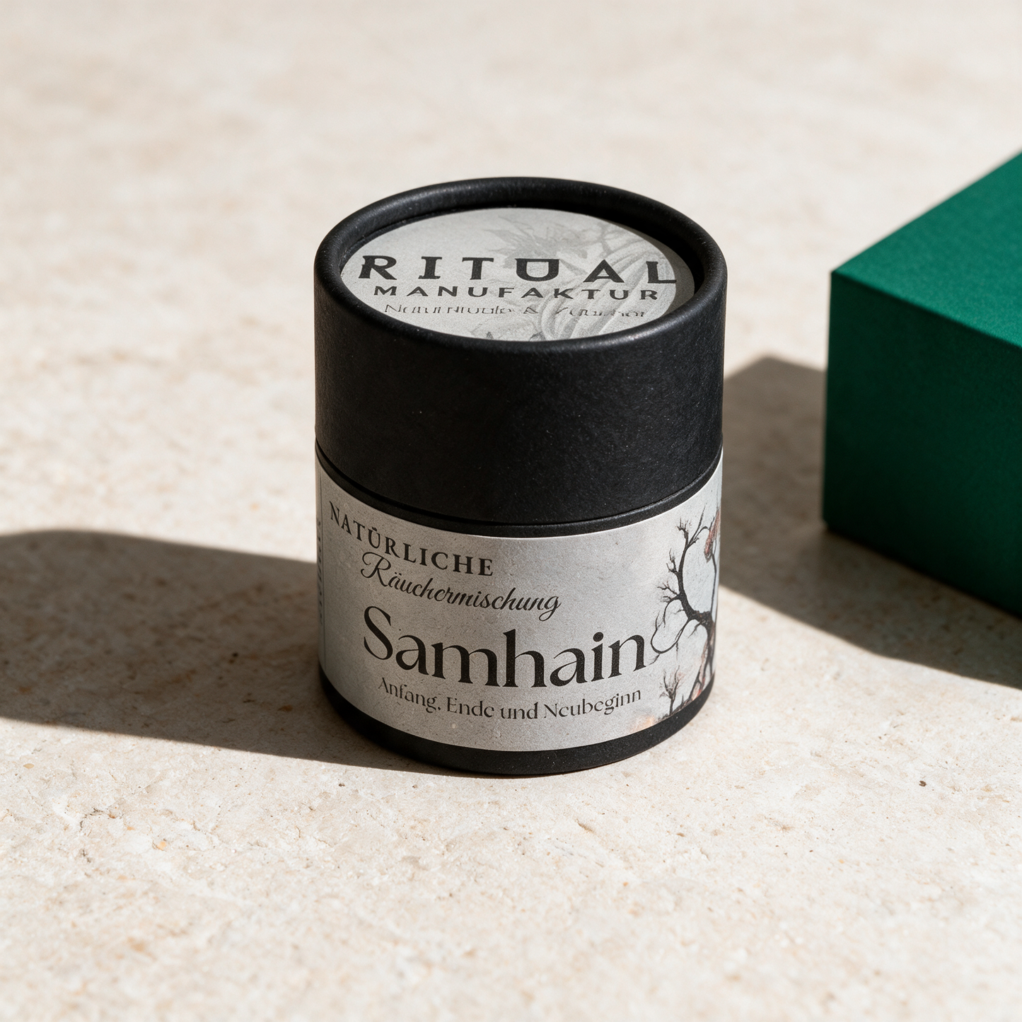 Samhain Räuchermischung – reine Produktansicht in der Temple-of-Desire-Bildwelt