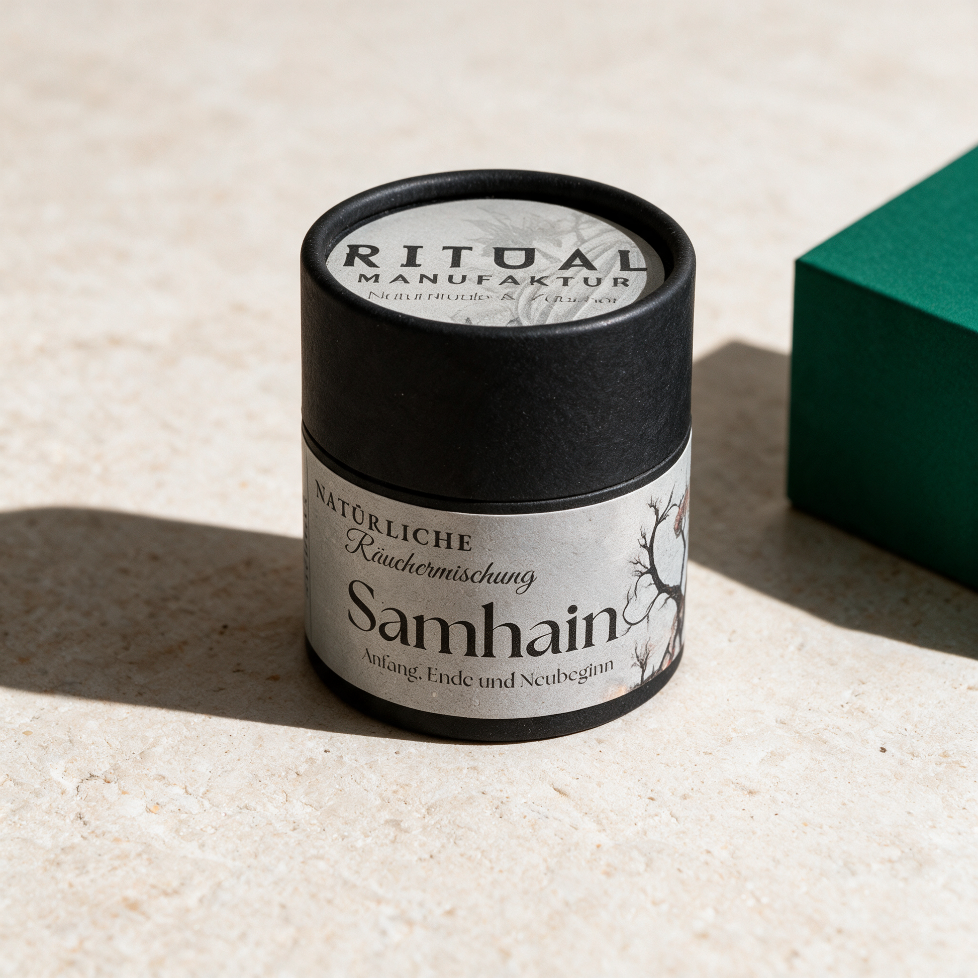 Samhain Räuchermischung – reine Produktansicht in der Temple-of-Desire-Bildwelt