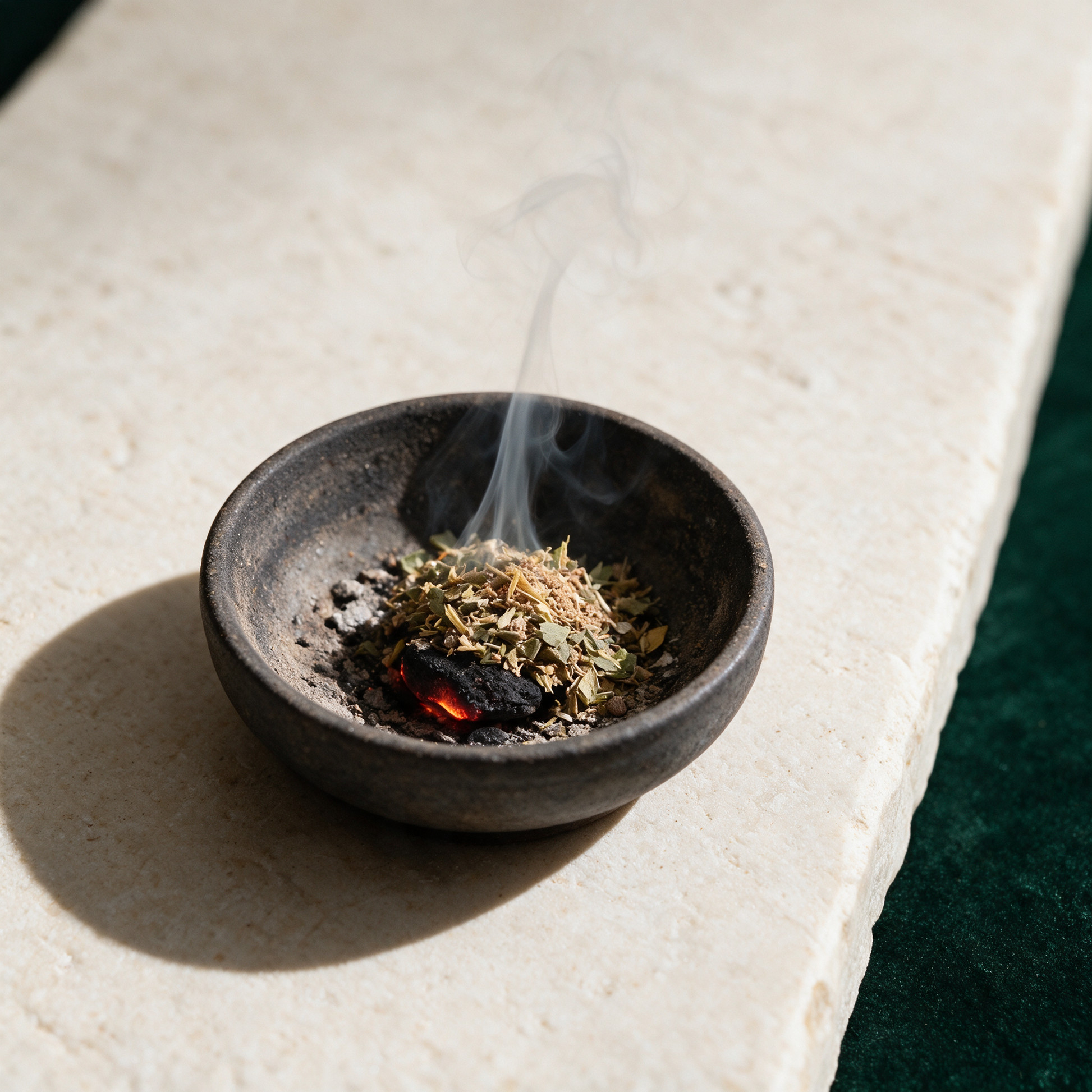 Sonnentänzer Räuchermischung – Anwendungsansicht in der Temple-of-Desire-Bildwelt