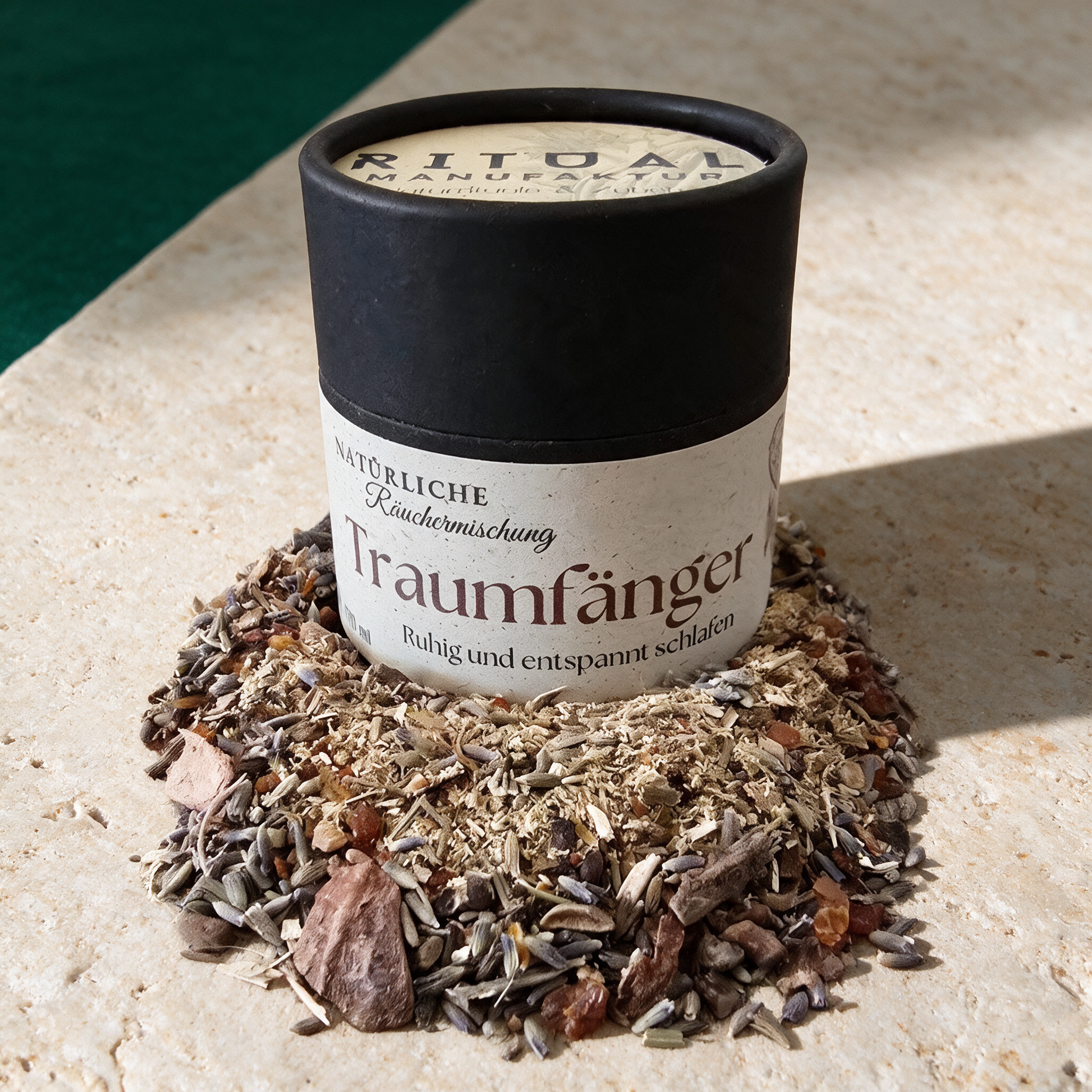 Traumfänger Räuchermischung – contents in der Temple-of-Desire-Bildwelt