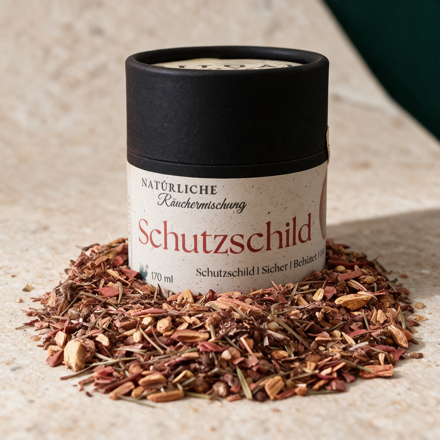 Schutzschild Kraft Räuchermischung – contents in der Temple-of-Desire-Bildwelt